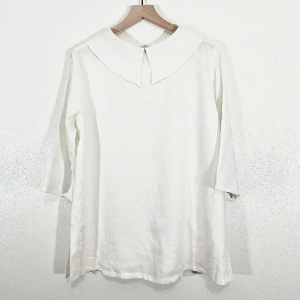 Amelline Linen Top - Picture 4 of 9